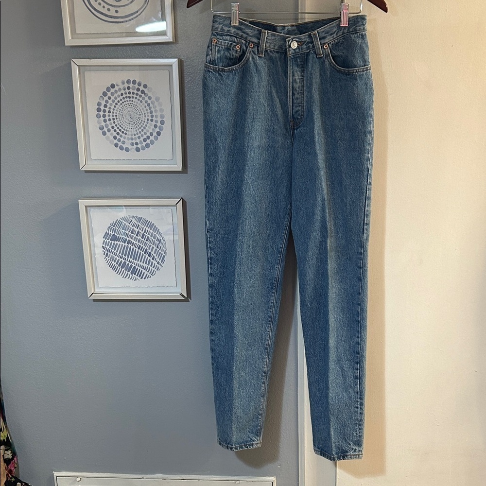 Vintage 90s Women’s 501 Levi’s Button fly Barrel Jeans Size 11 Made in USA